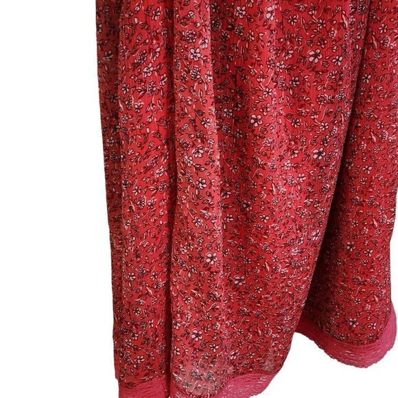 Abercrombie & Fitch mini dress red floral t-back NWT XXS - Picture 4 of 4